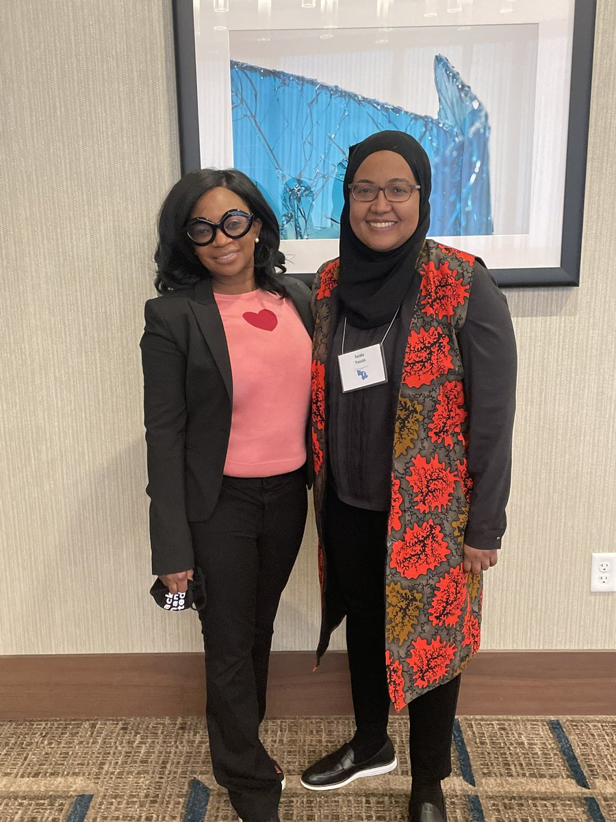SaidaMY2's tweet photo. Finally met Dr.Dionne Hart in person, I served with her on an @MMA Healthy Equity team some moons ago! @MNAADocs @NationalMedAssn #MnPhysicians @MMAResFel @BlackWomenDocs https://t.co/oWHh9vdYJR