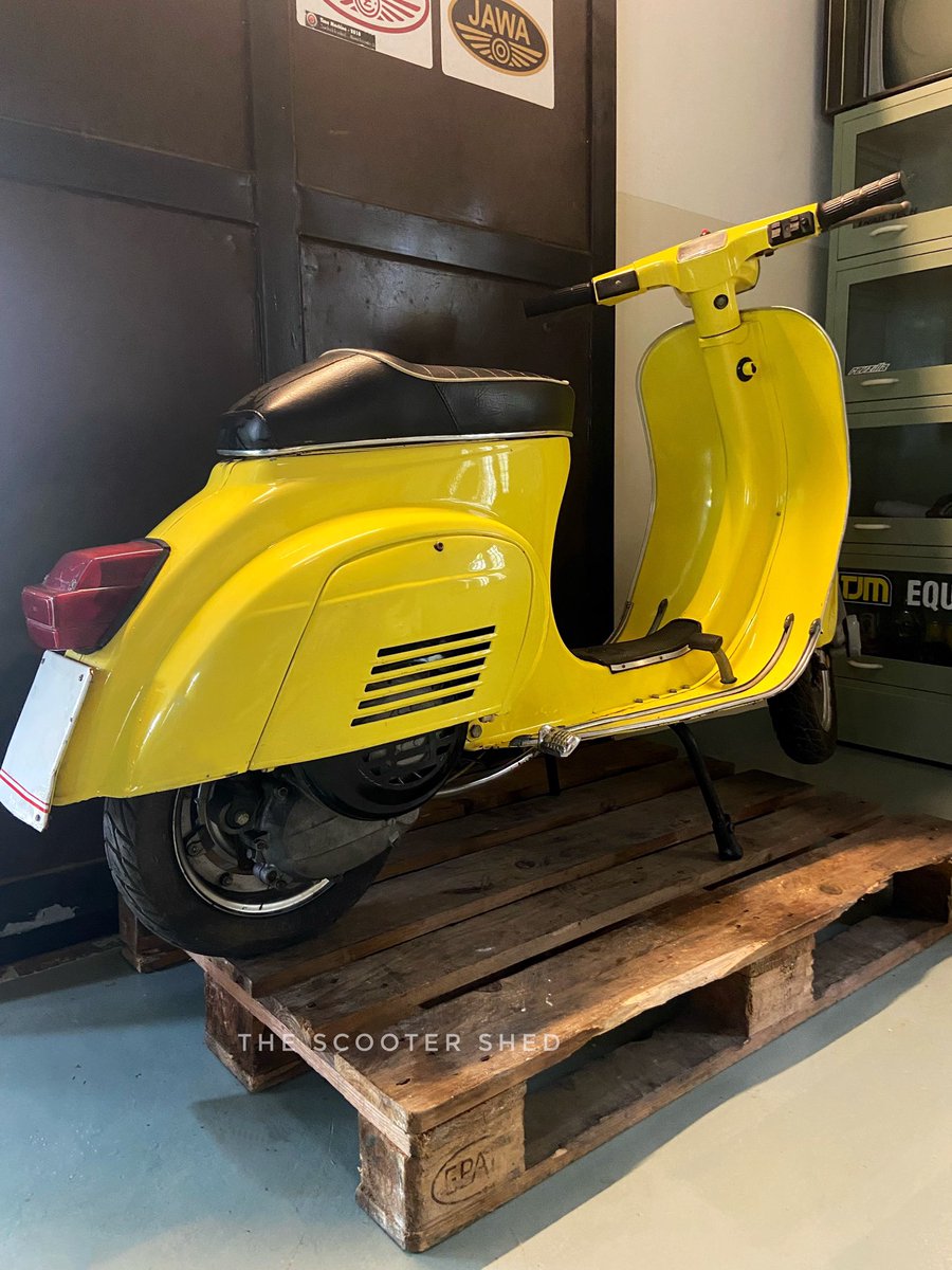 ScooterShed's tweet photo. The Yellow Wasp 🐝 

#thescootershed #vespa https://t.co/suRqacjVzu