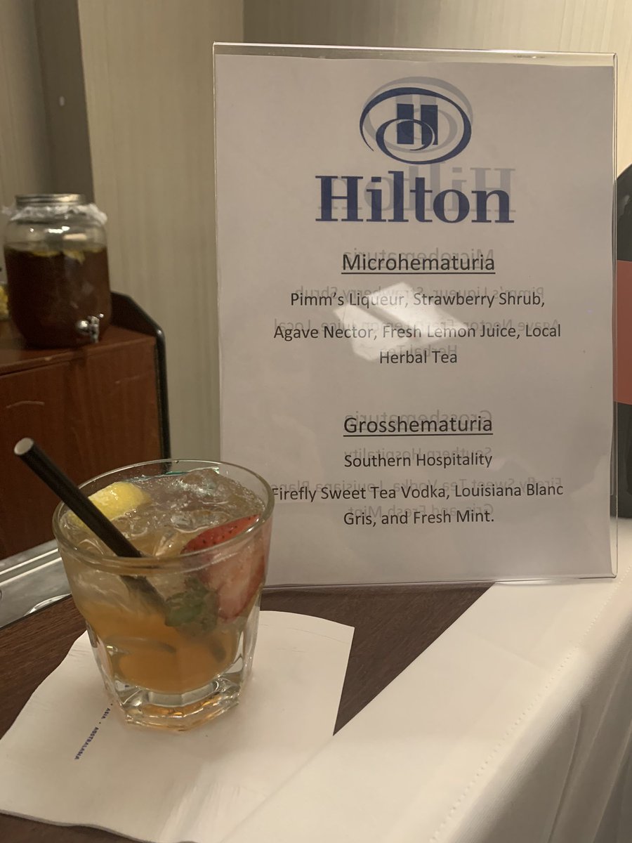 Clever cocktails at the @MontefioreUro happy hour last night #microhematuria #grosshematuria #AUA22
