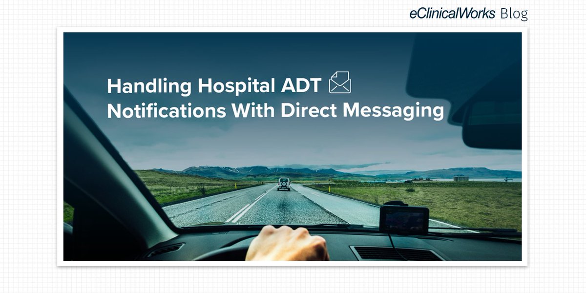 eClinicalWorks's tweet image. Practices can combine #DirectSecureMessaging &amp;amp; the eClinicalWorks #TransitionCareNotifications (TCN) dashboard to receive &amp;amp; act upon admission, transfer &amp;amp; discharge notifications for their patients. ecw.co/3wb1Y6Q