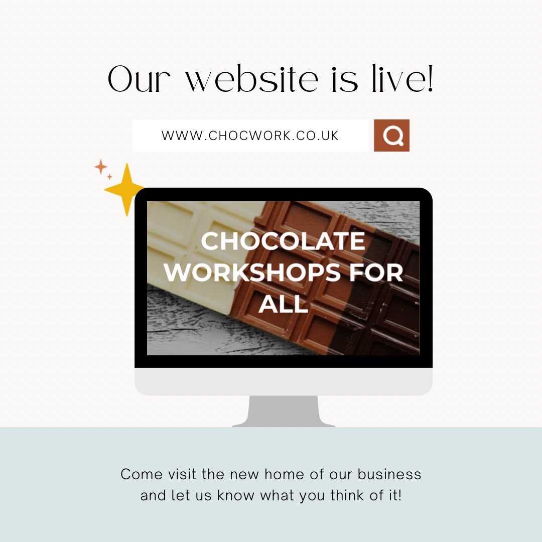 Choc_work's tweet photo. And our website is live π» #newbuissness #chocwork #hertsbedsandbucks #wishusluck #supportlocalBusiness https://t.co/By8smWjTWS