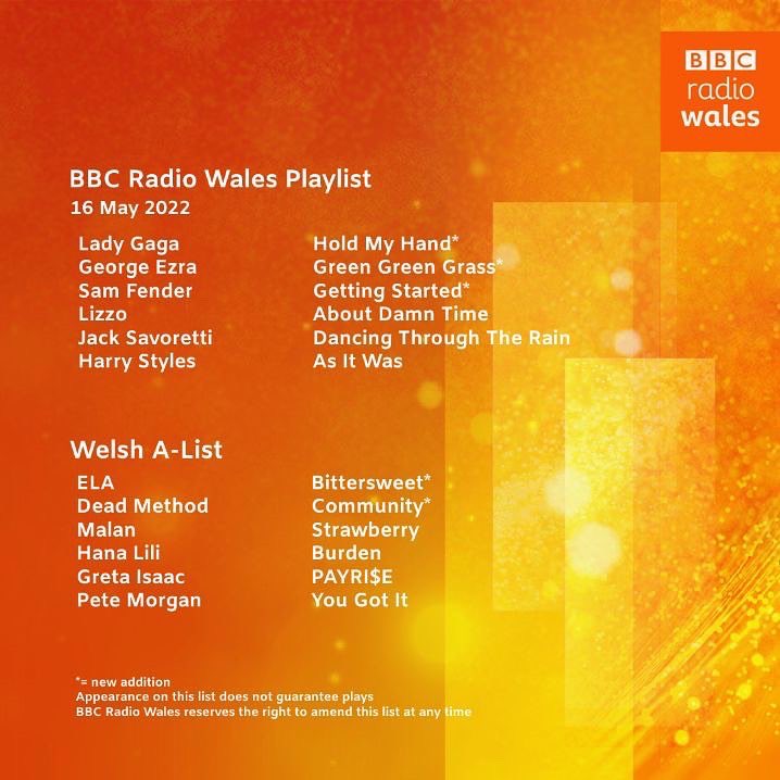 Thank u <a href="/BBCRadioWales/">BBC Radio Wales</a> for keeping Strawberry on your welsh A-list again this week🍓🤭 

Diolch mawr mawr i <a href="/BBCRadioWales/">BBC Radio Wales</a> am y gefnogaeth🍓❤️