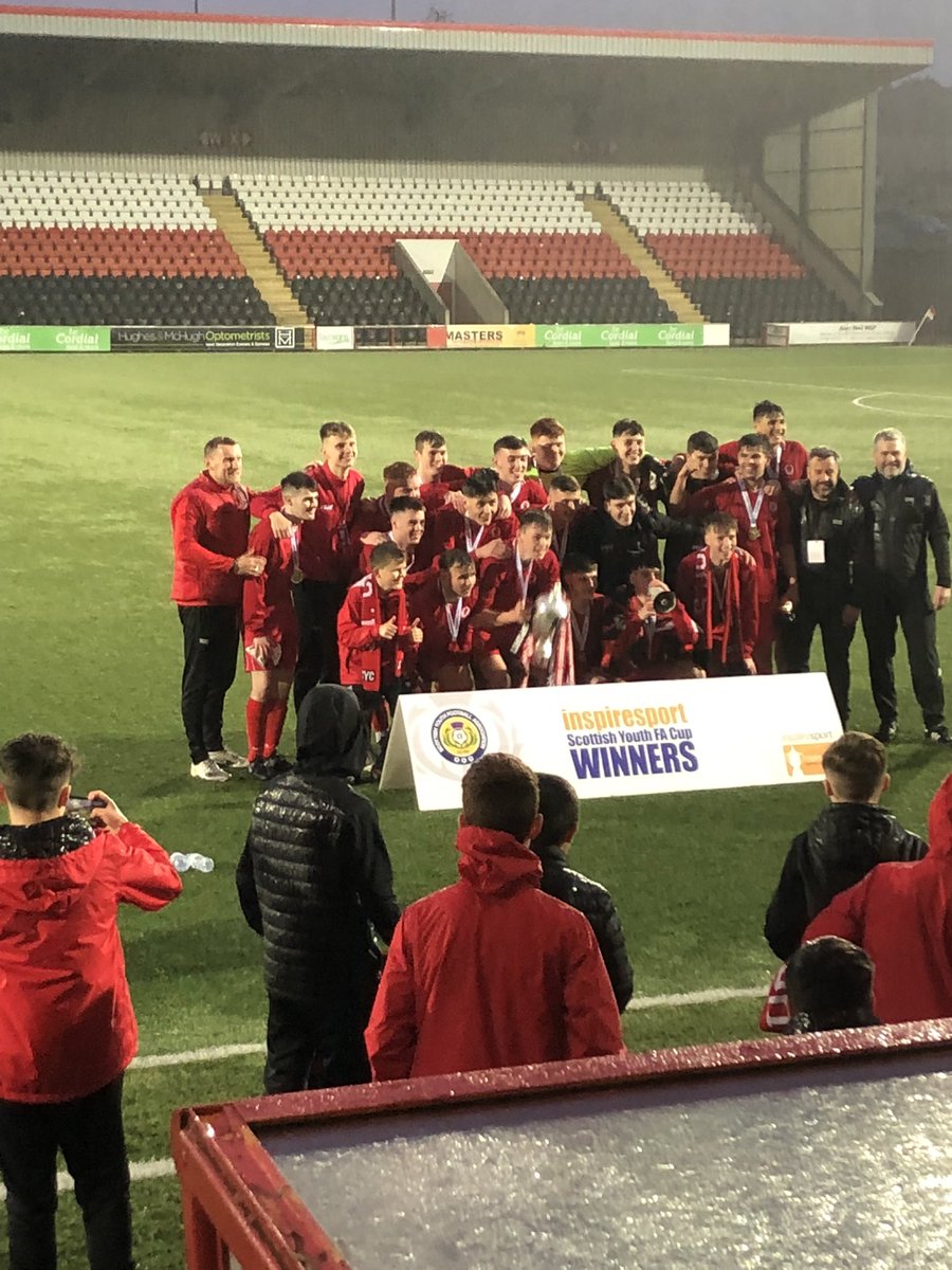 alisonlockhart4's tweet photo. Well done to St Cadocs on winning u19s Scottish Cup! Our james captain @JamesLo55852059 lifting the trophy  🏆⚽️🌟 https://t.co/1BvYcf7x0E