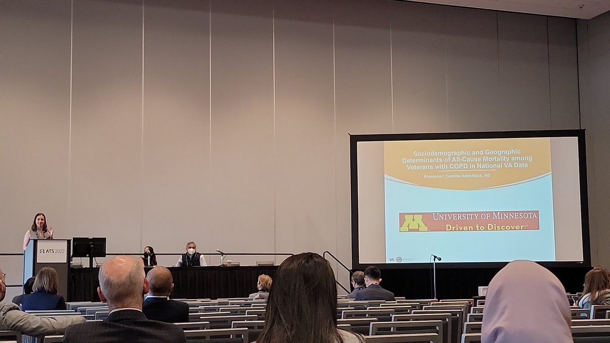 <a href="/MilliRobMD/">CamilleRobichaux</a> breaking down urbanicity effects on COPD mortality!! #ATS2022 <a href="/UMNresearch/">U of M Research</a> <a href="/MNPCCFellowship/">U of MN Pulmonary and Critical Care Fellowship</a>