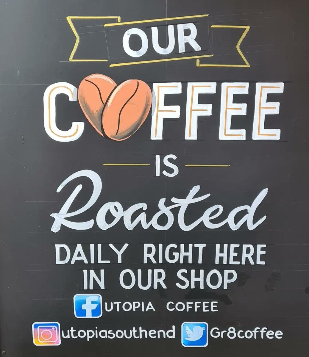 Gr8Coffee's tweet photo. Did you know we roast our own coffee, right here in the shop every day?

We're the only shop around doing this which means we have complete control over our coffee and it's as fresh as possible, making sure no loss of taste. https://t.co/BnBciD5zcY