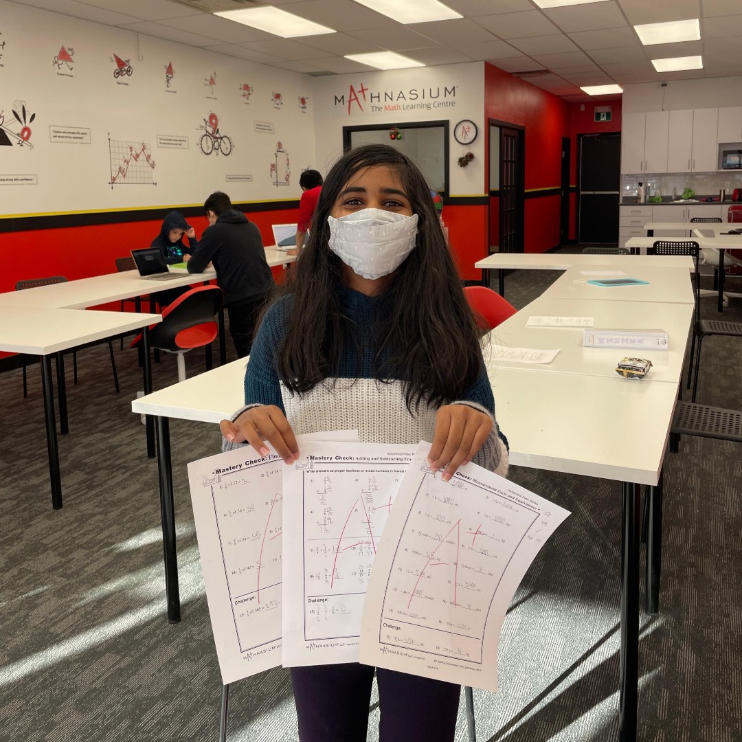 MathnasiumPv's tweet photo. 📃 THREE Mastery Checks 📃
That must be a new record ✔ Keep up the great work Mihika!

Find out how we make math, make sense! Call 416-792-6284 (MATH) to sign up today!

#Mathnasium #mathtutor #math #mathisfun #mathforkids #mathtutoring #mathenrichment #matheducation #education https://t.co/h3nOPkaA4G