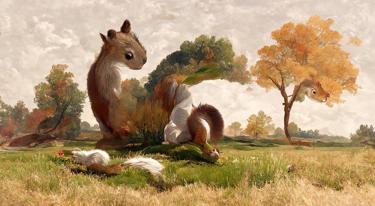 kpimmel's tweet photo. Ceci n’est pas un squirrel #badAIart https://t.co/bGmNOl1BN3