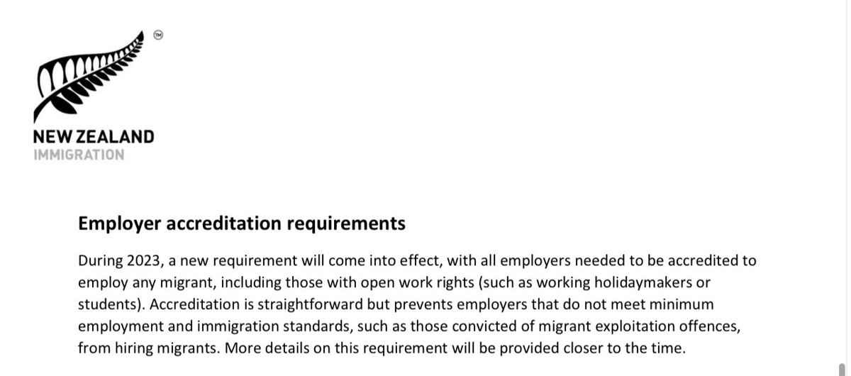 EricaStanfordMP's tweet photo. Next year employers will need to be accredited if they want to hire a short term working holiday maker. This could cost up 1k a year plus paperwork to hire a WHM for a just few months during peak times in a hospo or tourism business. https://t.co/Ws0kTLYxdI