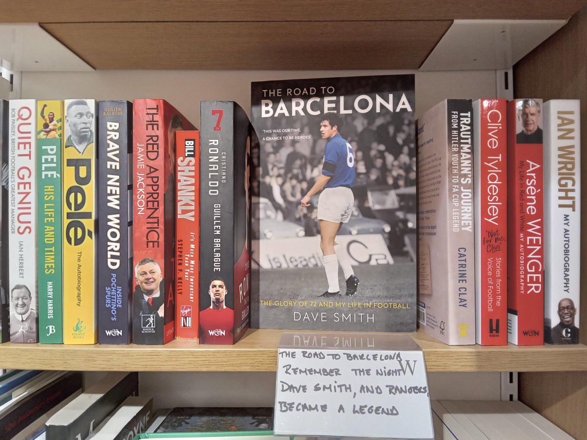 It never feels real until you see it on the shelf – and there it is, in good company too. He lined up with the likes of Willie Johnston and George Best in the good old days – didn’t think he’d be featuring alongside Ronaldo 50 years on: birlinn.co.uk/product/road-t…