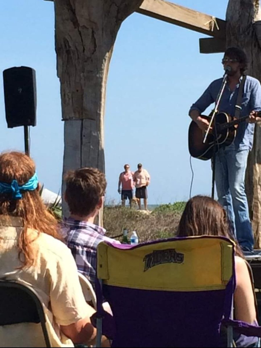 blakehopper's tweet image. Today&apos;s my Dad&apos;s birthday and I&apos;ll always love these pictures from the Hayes Carll Drunken Poet Society meet-up at Crystal Beach. Thanks for the good times and memories! @hayescarll