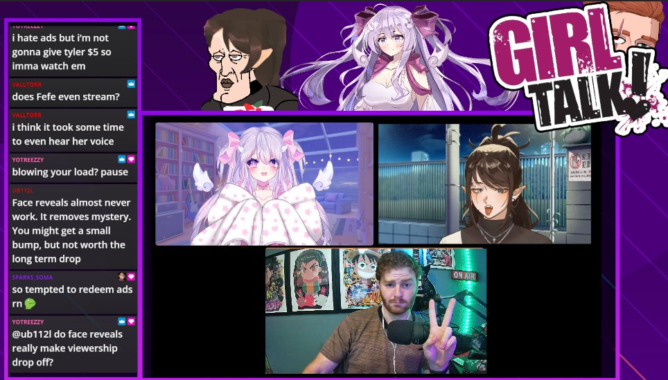 GTPodLive's tweet photo. ✨ GOING LIVE ✨

We're live with @KizuiVT, @TylerDoeLive, and our guest @Velcria!! Come chill with us for a chill Sunday afternoon!

https://t.co/MTfwpCONr7 https://t.co/odFE3gg81t