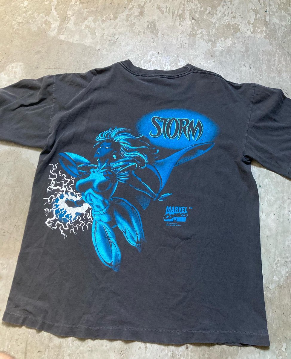 ROY1994's tweet photo. Original 1994 X-Men Storm shirt ❌SOLD❌ https://t.co/5vPmKe5u7c