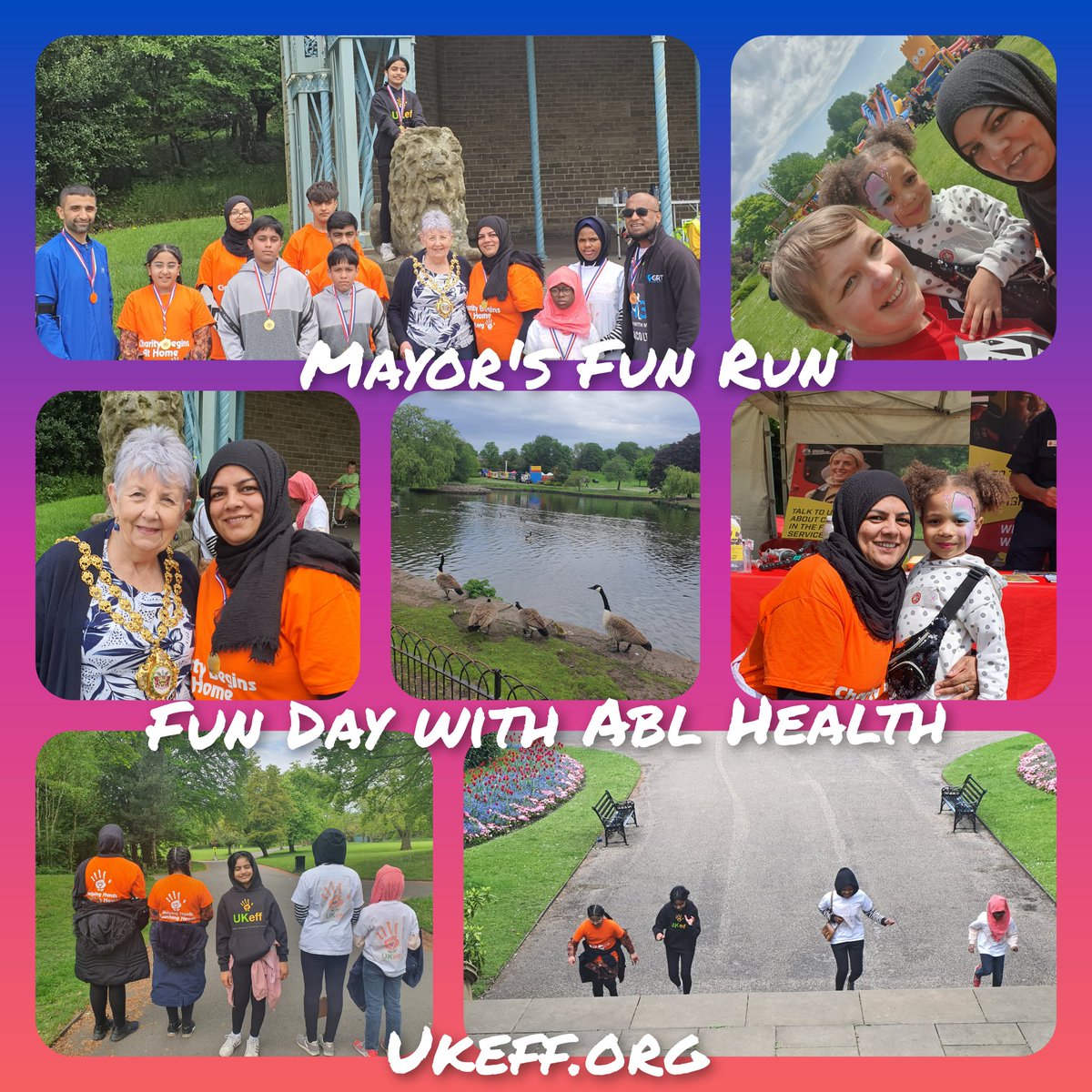 oldham_ukeff's tweet photo. Fun Run/Day at Alex Park thank you to those who participated especially the young girls racing up those steps, seeing the baby ducks 😍  &amp; great to meet the @OldhamMayor2021 @ShaidMushtaq @afruzrunningman @ABLHealth @kidella @WeActTogether @optimusROZE @BameConnect @Oldham_Hour https://t.co/DooYsfvgWo