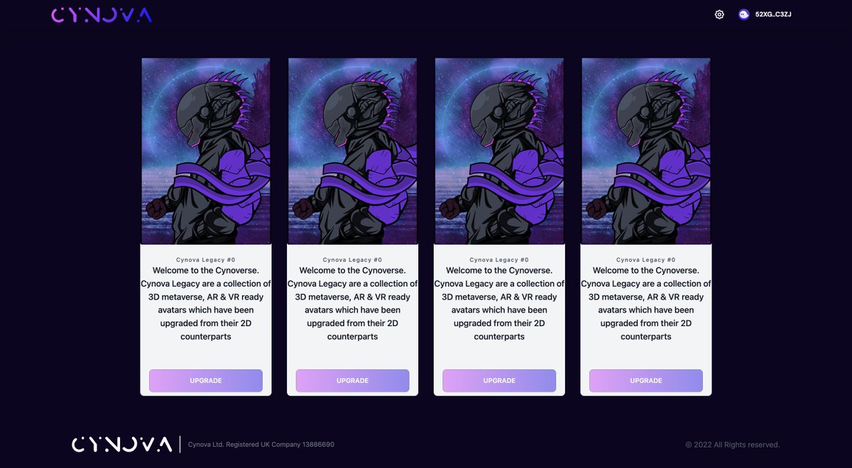 cynova__'s tweet photo. 🧵 CYNOVA UPDATE

The devs have been working tirelessly on the 3D upgrade platform, apologies you have not received the usual updates from us on building additional utility for the community. This will resume as soon as the upgrades are underway. https://t.co/urX3mMbofu