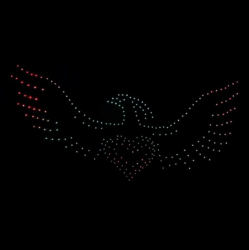 AmandaThurlow's tweet photo. Impressive! UK's longest #drone display in #Coventry this evening wowing audiences as part of the City of Culture celebrations  #ourwilderfamily #lightsdisplay https://t.co/wdCWX92WKa