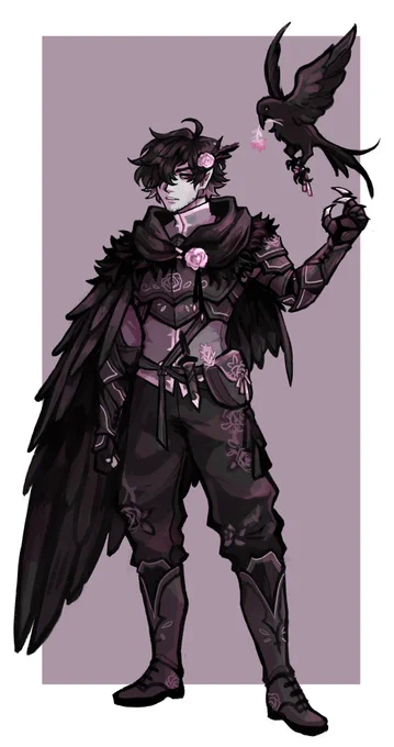 [dnd | oc] rose of the raven queen

👉👈 im p pleased with this one! 