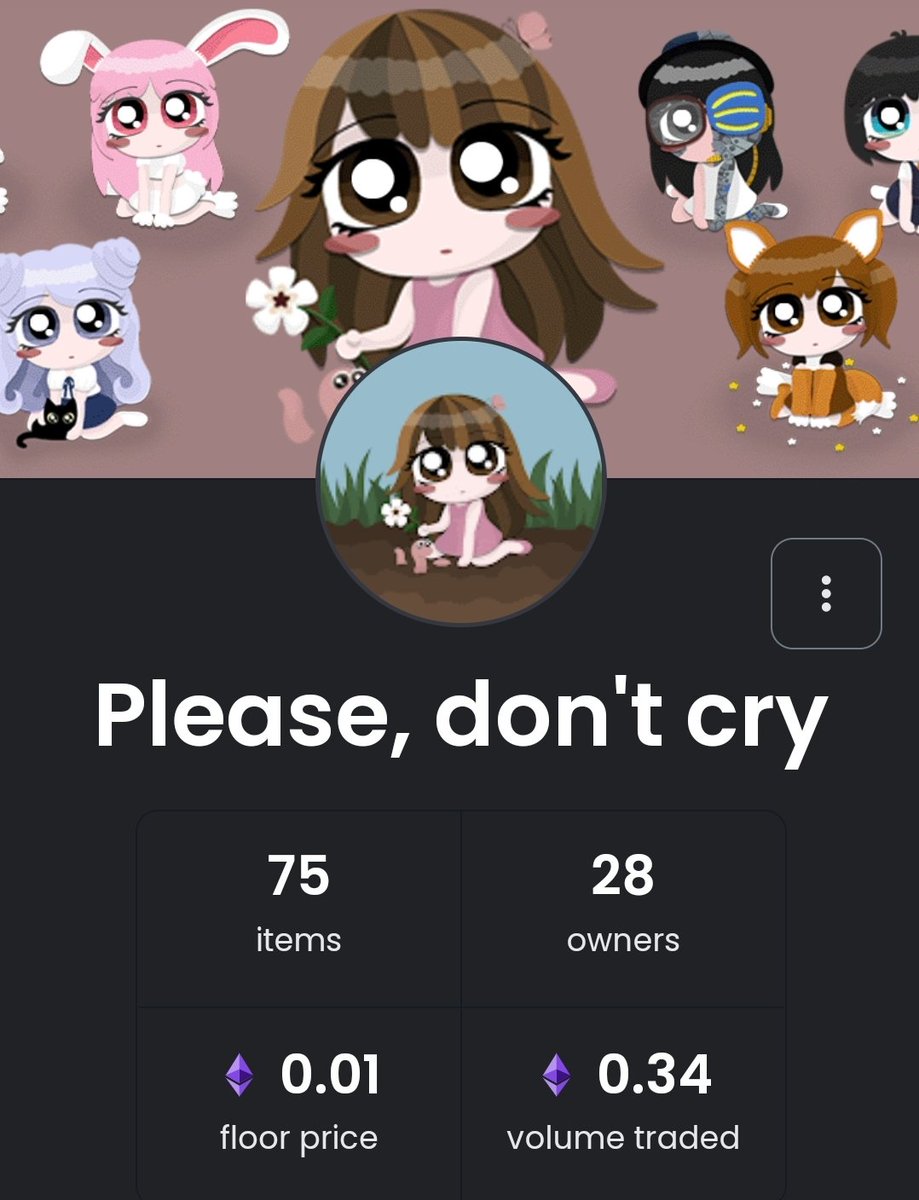 Keep going 🔥
Be strong 💪
Please, don't cry 🥺
Thank you for all supportors 🙏💗
#NFTTHAILAND #nftcommunity #waifu
👇👇👇
opensea.io/collection/ple…