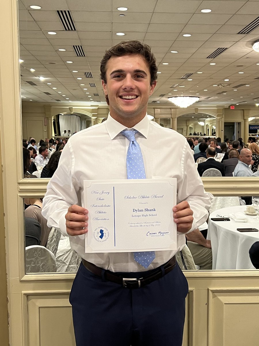 LenapeAthletics's tweet photo. Congratulations to Dylan Shank, Lenape’s 2022 @NJSIAA Scholar-Athlete! https://t.co/BP4gi96UA1