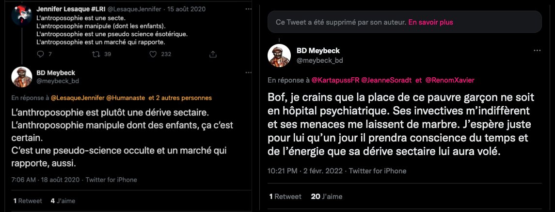 SylvainFreres's tweet photo. @Remimogenet @2vanssay @nounoursfuck @lareineetleroi @Humanaste J'm'en fous aussi du bac, ce que je ne supporte pas c'est le type comme Meybeck, zététicien pro agro-pétrochimie qui se la raconte sympa alors qu'il accuse non stop les personnes de plein de choses monstrueuses, tel un lâche malsain+ https://t.co/QWmneCiWm4
#LaFuite
#biodynamie https://t.co/01ds6mI0AP