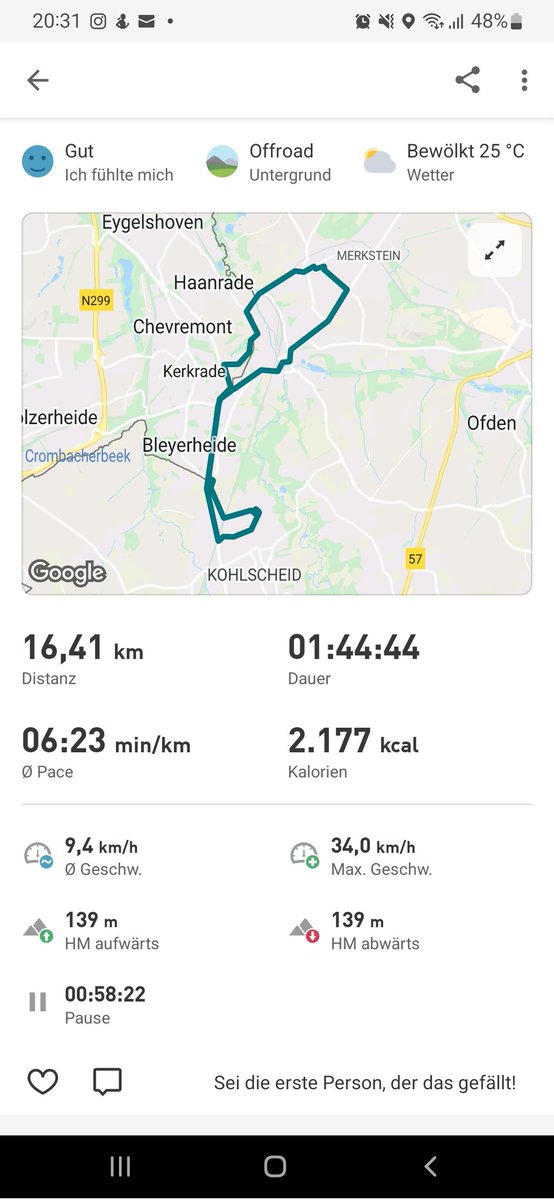 _von_Twittopien's tweet photo. Mit den heutigen 16 km per Rad bin ich diesen Monat insgesamt bei 46 km. Gar nicht schlecht, denke ich.
Und jetzt ratet mal, wer sich auf die Dusche freut.
#ASK2022 https://t.co/mE7UncuGZA