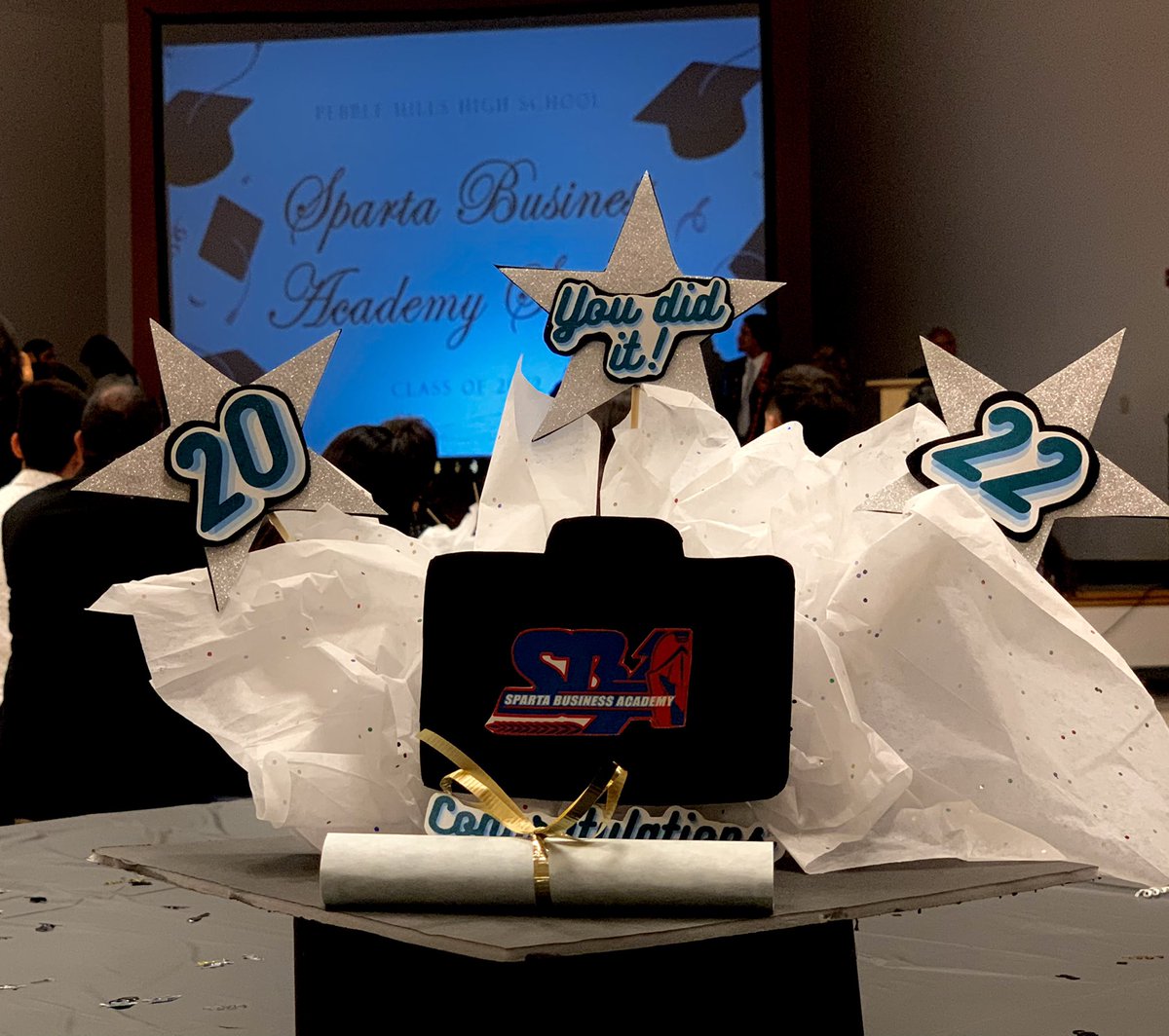 SandyMRomo_PHHS's tweet photo. Congratulations to the @SBA_PHHS Seniors 🎓We are so proud of you all. Go forth and make your mark in the world Spartans. We will always be here cheering you on❤️ #Classof2022 #RISE @PHills_HS @bridge_bridgett @JMBolanos_PHHS @mcastro_phhs https://t.co/PLEWO0wGgY