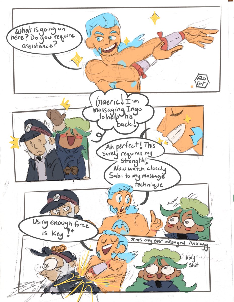 easternCriminal's tweet photo. Ingos Massage #submas #pokemon #pokemonlegends #pokemonlegendsofarceus #wardensabi #wardengaeric #wardeningo https://t.co/r6RGLoLZdl