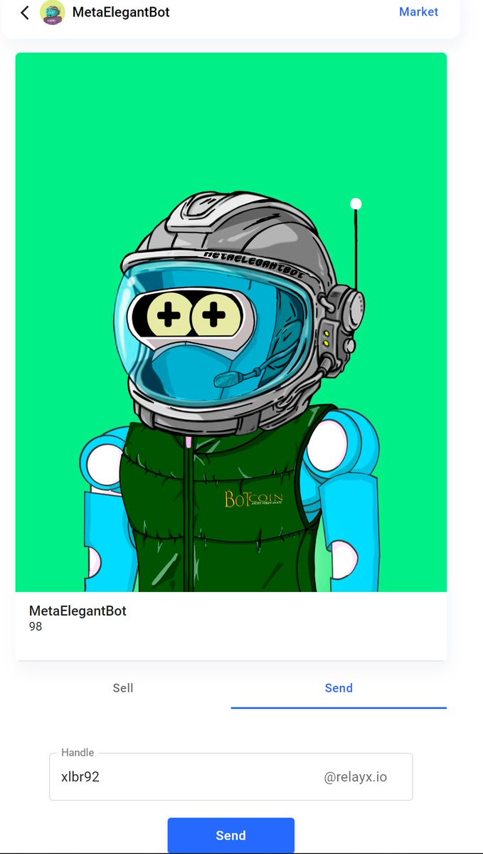 BSVGeir's tweet photo. Thank you @CrazyRobotNFT for allowing an exchange, so that I could send @XLBr92 his preferred #MetaElegantBot https://t.co/NhZRQb6YDx