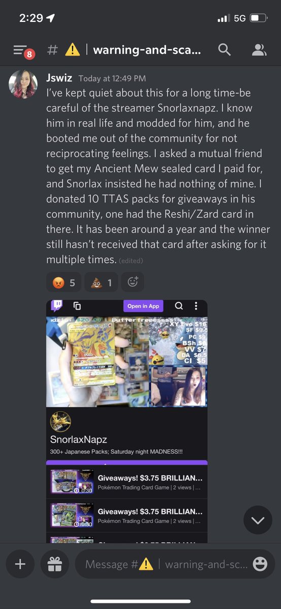 Jswiz489's tweet photo. @thetomcat_10 I actually used to mod for him and got booted out of the community also. I can confirm seeing others experience similar issues and him giving rude responses. I posted a warning about him after seeing so many others have bad experiences also. https://t.co/kh0WuXFquh