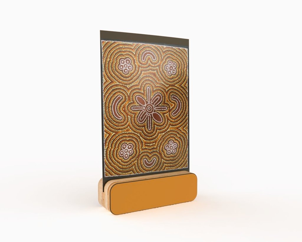 WEAMO_Interiors's tweet photo. BLOCK PHOTO STAND - MEDIUM
Showing off some original Australian Aboriginal Art. The Ginger Snap Orange Block matches rather well we think....
#Australia
#weamo
#ArtistOnTwitter
#skandi https://t.co/MzLLUc6oGs