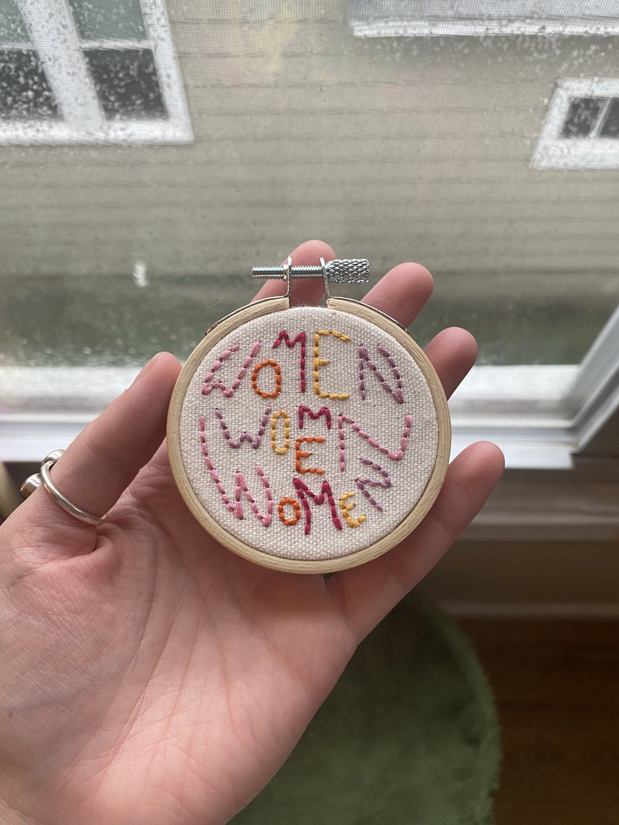 introducing myself to art twitter w some of my hoops! i make quirky queer embroidered hoops and am always making n listing new stuff 🪡🌈 happy to be here and making art and will f4f!!! ❤️

#embroidery #embroideryart #queerart #embroideryhoops #arttwitter