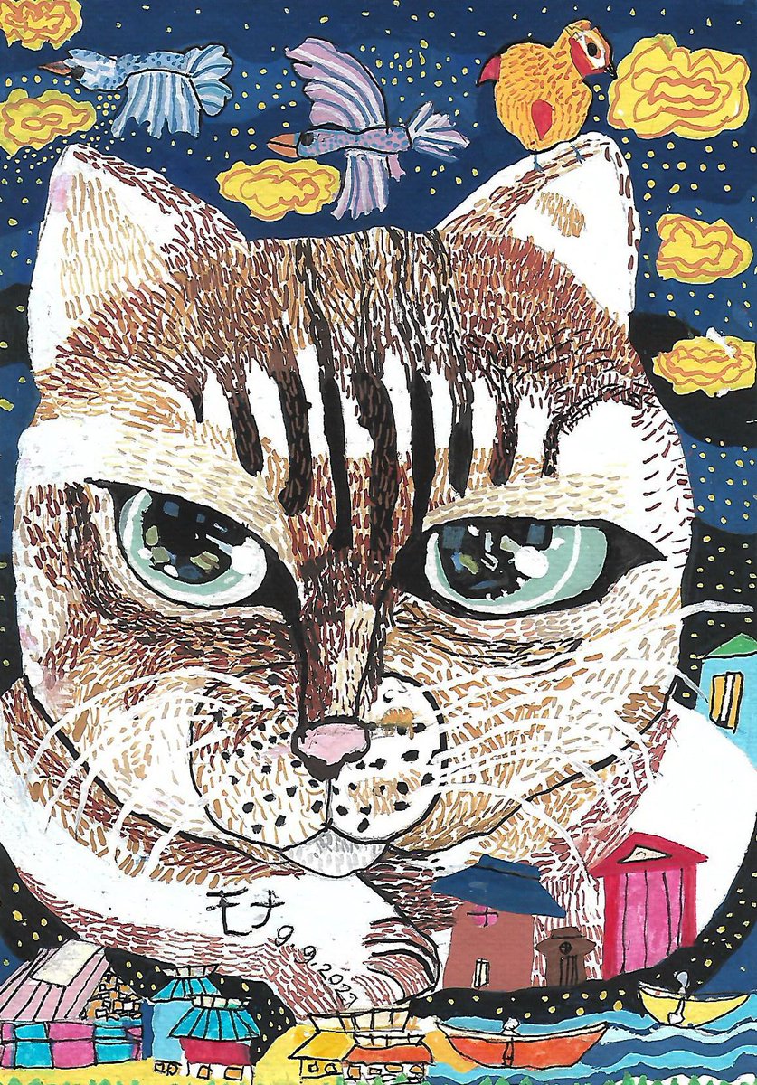LisaPhann's tweet photo. Mona's painting #NftArtKids #NFTartwork #nftcollectors #ArtKids #NFTTHAILAND #NFTCommunity https://t.co/74WhVNbc6d