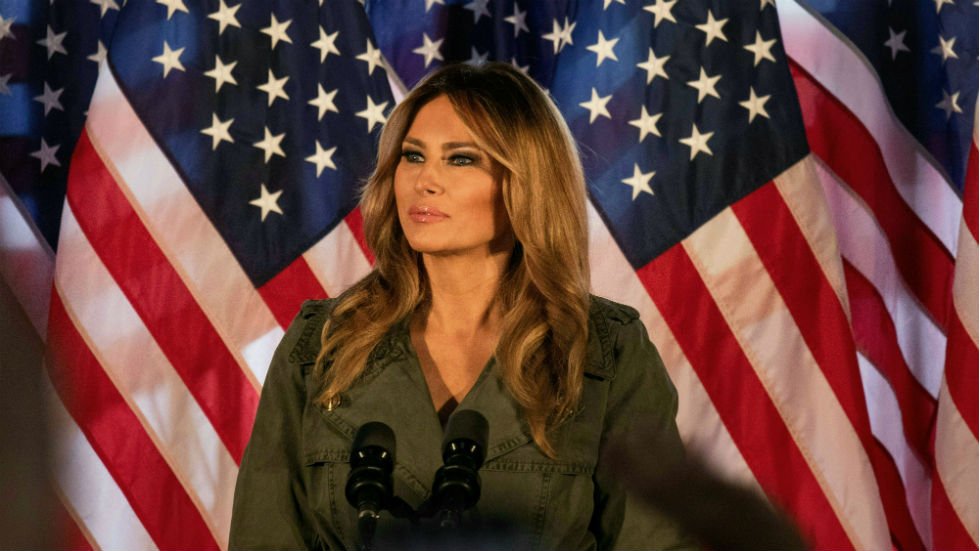 thehill's tweet image. Melania Trump says it’s "sad to see" what’s going on in US hill.cm/JUz5kxD