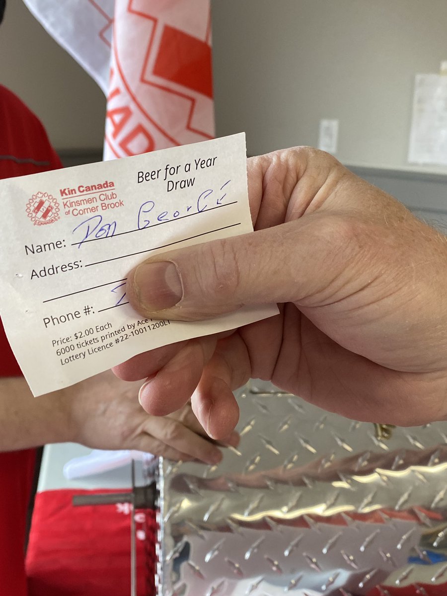 Today we held our “Beer For A Year ! And the Winner is Don George ! Congrats Don! And thanks to all who purchased tickets!!