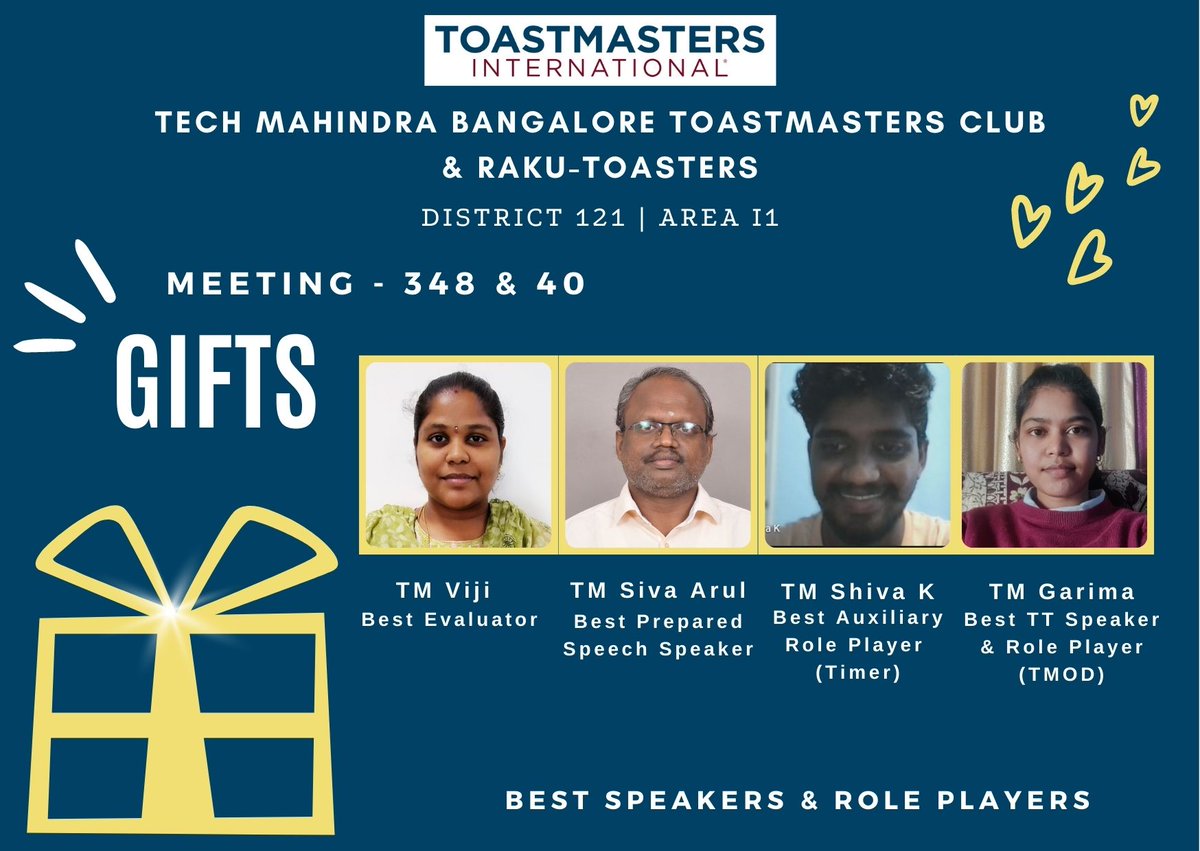 TechMahindra Bangalore Toastmasters Club tweet media