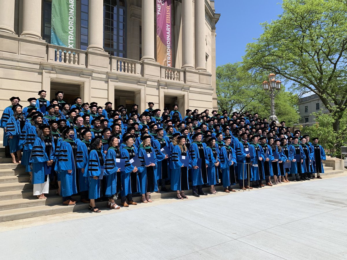 This is one of my favorite days of the year! Congrats to all of our amazing <a href="/CWRUSOM/">CWRU School of Medicine</a> graduates! What an honor it is to cheer you on as brand new MDs ready to change the world! You inspire me &amp; remind me that being in academic medicine is such a joy &amp; privilege! 🎓👏🎉💙<a href="/cwru/">Case Western Reserve</a>