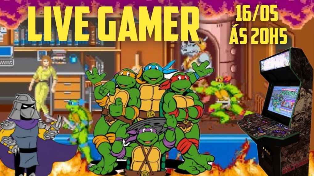 GGamenerd's tweet photo. E hoje galera ás 20hs vamos ter a nossa live gamer! Bora jogar os arcades clássicos das Tartarugas Ninja, não percam! vai ser lá no youtube!
https://t.co/Tq9zahwF3P
#tartarugasninja #fliperamas #arcade #gametartarugasninja #teenagemutantninjaturtles https://t.co/bSiuZEzZRE