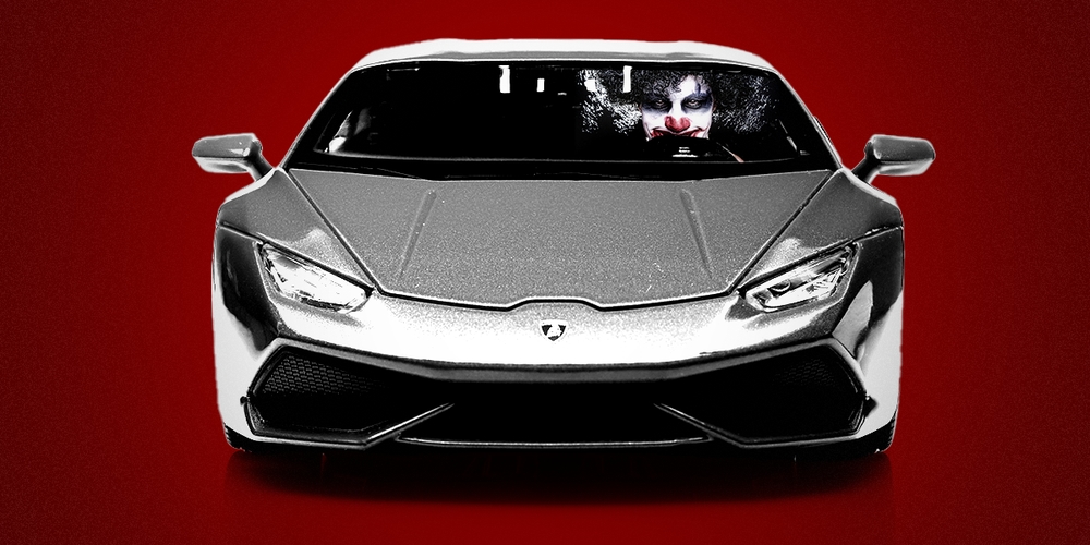 What causes road rage? Big, expensive cars. / Twitter