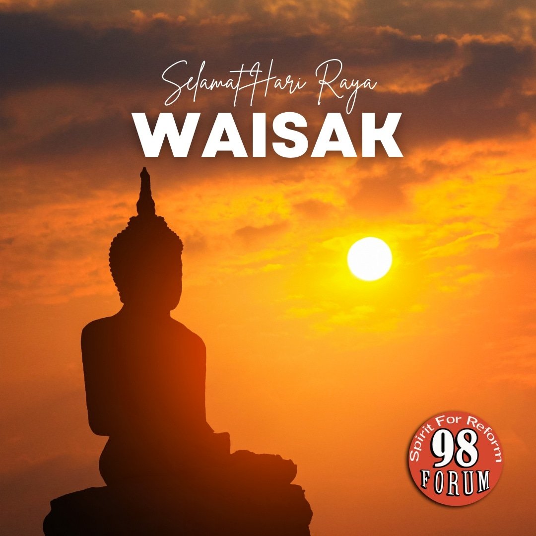 98Forum's tweet photo. Selamat Hari Waisak utk seluruh umat Budha yang sedang merayakannya.
#waisak #waisak2022 #Waisak2566 #98forum #salampolitiksehat #salamperubahan https://t.co/U3Xj4OyOxr
