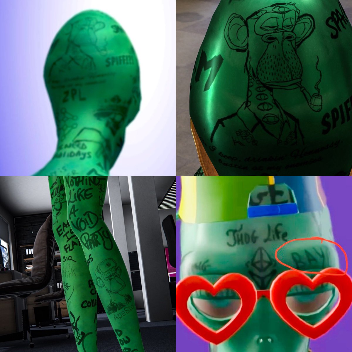 <a href="/GordonGoner/">GordonGoner (Wylie Aronow) 🍌</a> We’re tatted with <a href="/BoredApeYC/">Bored Ape Yacht Club 🍌</a> for life. How’s that for dedication <a href="/GordonGoner/">GordonGoner (Wylie Aronow) 🍌</a>? 

<a href="/ImmaDegen/">IMMA DEGEN</a> 10k Metaverse-Ready OGs since July 2021 👽🤝🐵