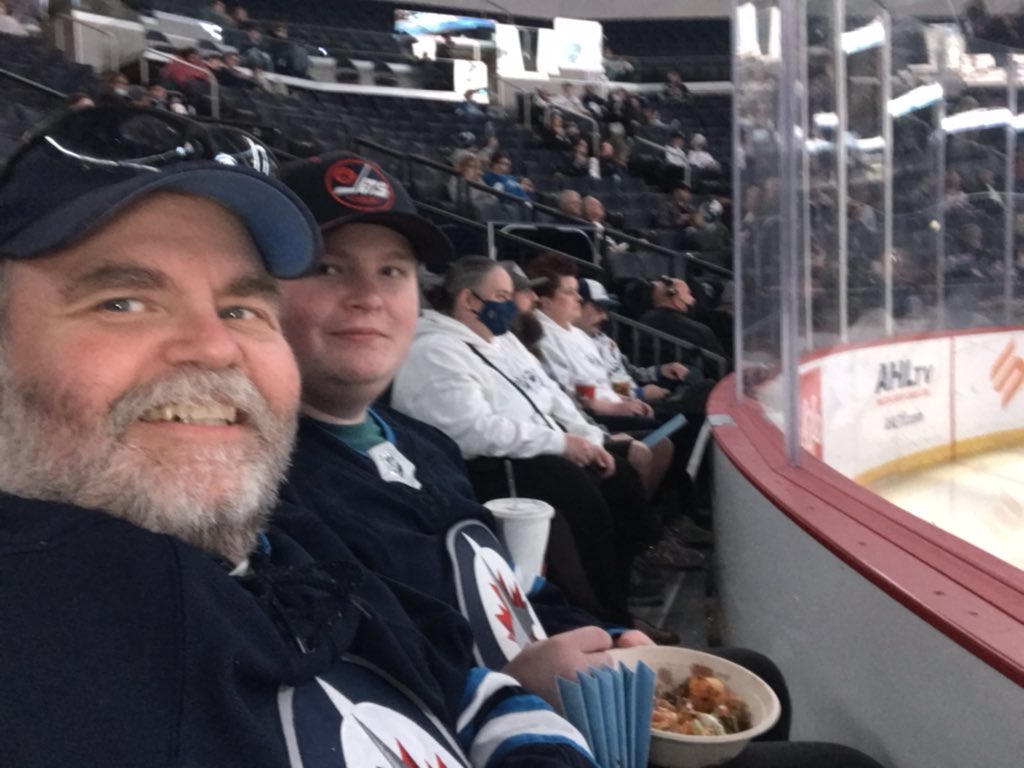 DeanJones_Wpg's tweet photo. Checking out another Moose game, from the front row! #GoMooseGo https://t.co/kBGxM9DMsj