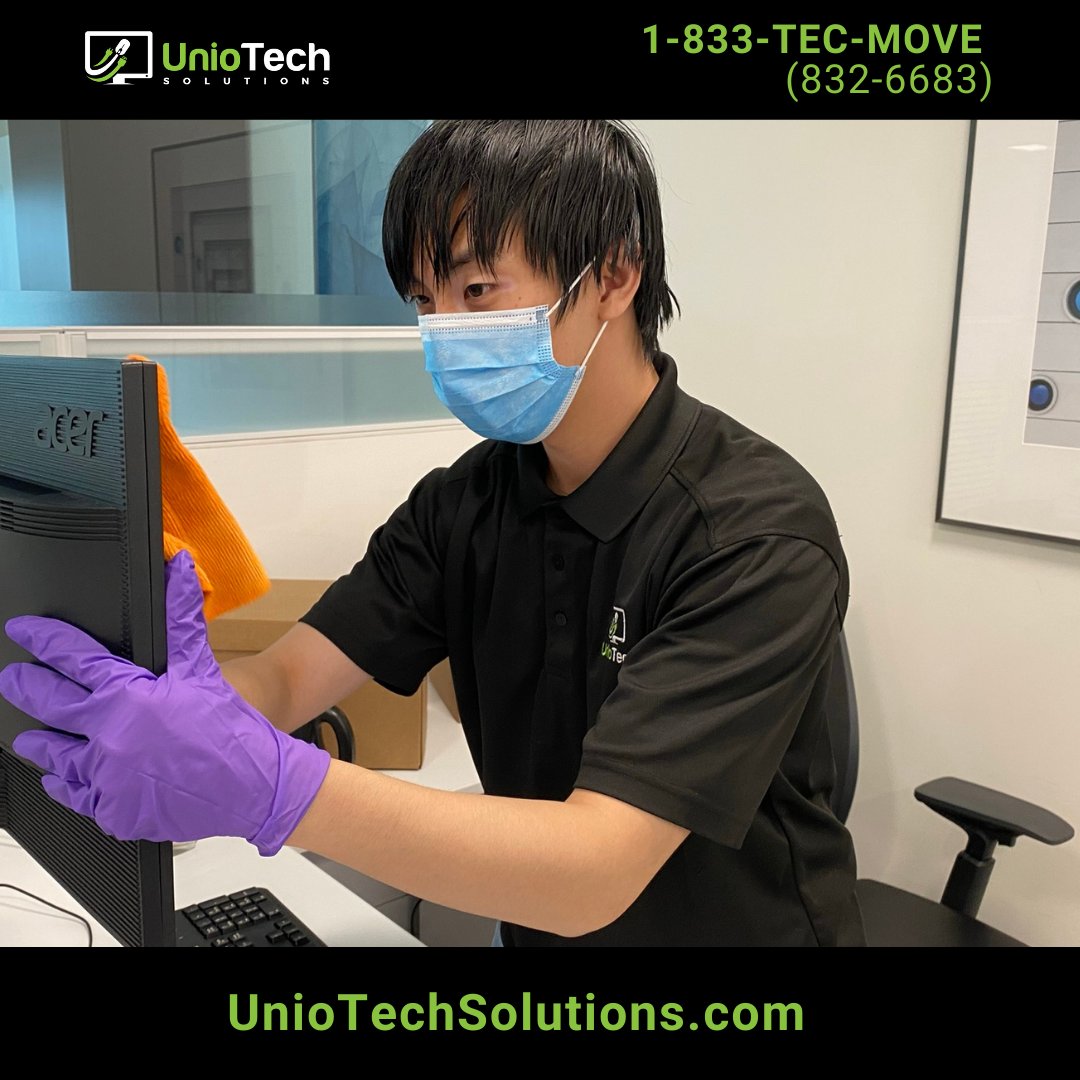Finish off your IT Relocation project with a good tech cleaning and disinfection. 

1-833-TEC-MOVE (832-6683)

#techcleaning #disinfecting #technology #workstationtech #desksetup #ITrelocation #projectmanager #cre #computermonitor #techteam #uniotech