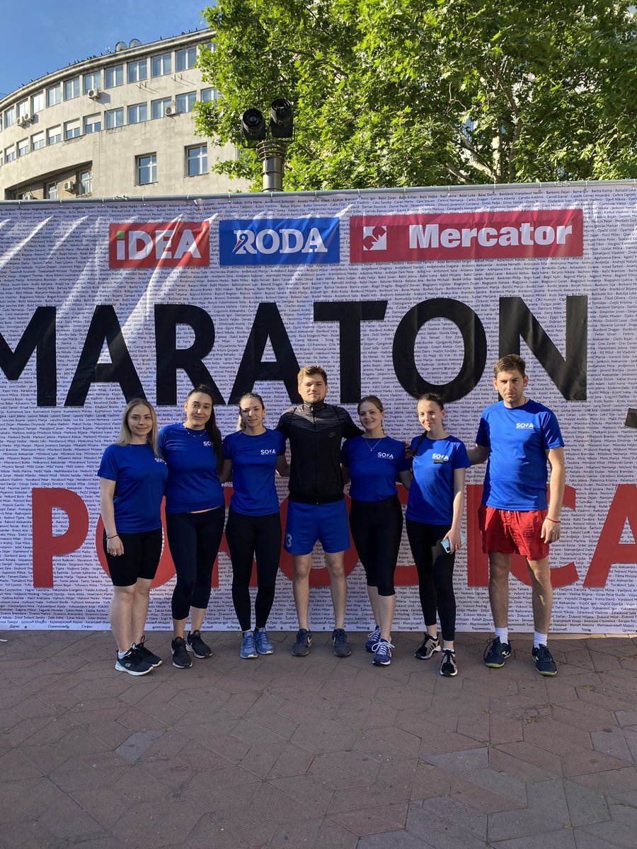 Nakon zavrsetka priprema, SOFA ekipa je spremno istrčala Trku zadovoljstva! 🏃🏼‍♂️

Bravo za sve vas koji ste prethodnih mesec dana redovno trenirali sa nama! 💙💪🏻
