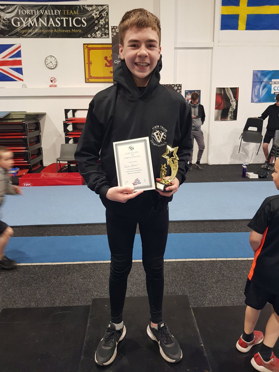 ruth_dewar's tweet photo. @S2LHSYT @LarbertHigh Another great gymnastics competition for Evan today. Winner of the overall best vault at the club championships 🤸‍♂️ https://t.co/P4AHGkdURc