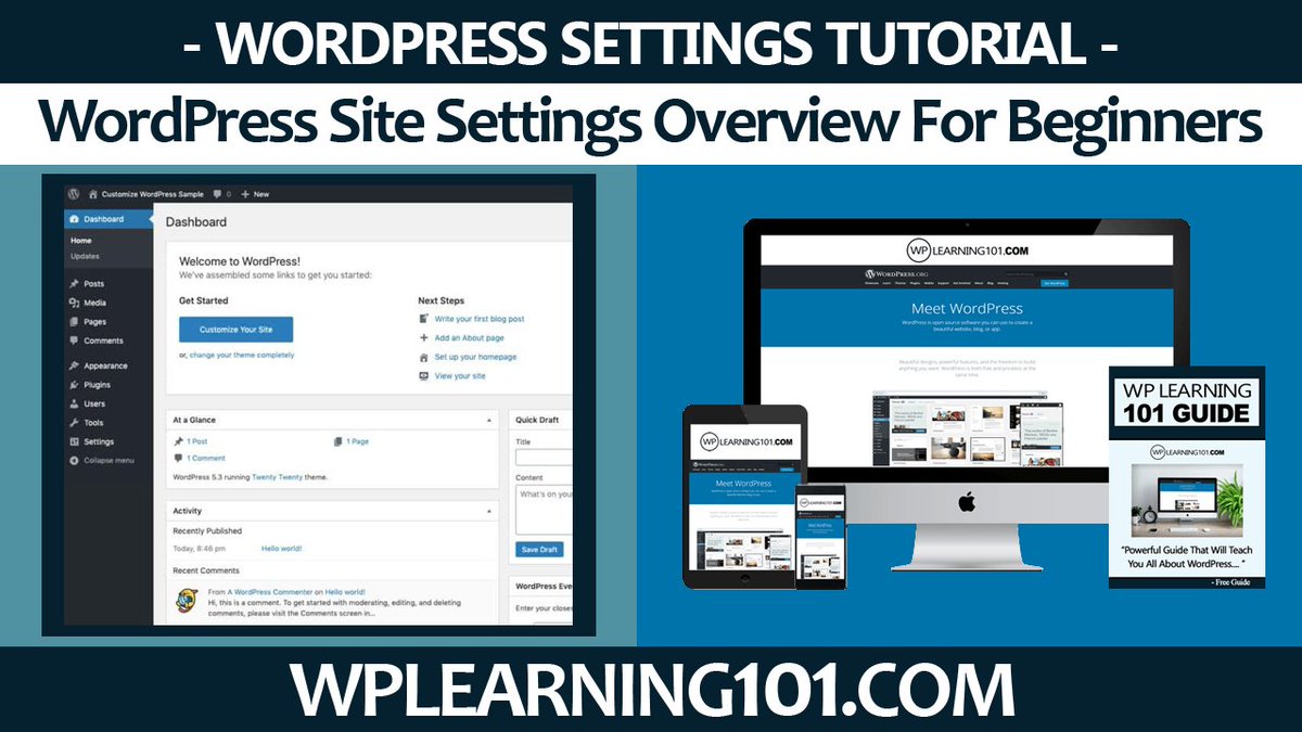 wpcontentdiscov's tweet photo. WordPress Site Settings Overview Tutorial For Beginners (Step By Step) https://t.co/4r5wjvfrXc via @YouTube #WordPressDevelopment #wordpresswebsite #WordPressBasics #wordpresssettings #wordpresstutorials #WordPressDevelopment #WordPressBeginnner #learnwordpress #Blogs https://t.co/hcWS6JqvCQ