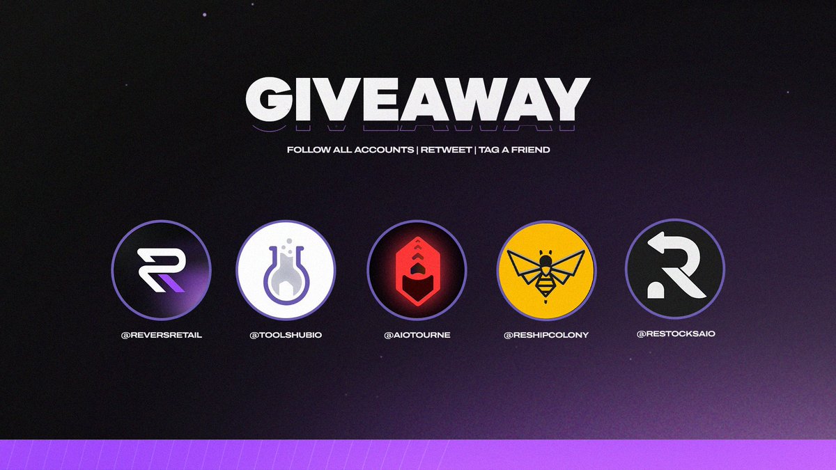 Revers Retail (@reversretail) on Twitter photo 🔥 Giveaway Time 🎁
• <a href="/ReversRetail/">Revers Retail</a> 25 FR ISPs / 5GB Oxylabs
• <a href="/ToolsHubio/">Tools Hub</a> 2 beta keys
• @AioTourne 1 Lifetime key
• <a href="/ReshipColony/">Reship Colony</a> 1 Free Month
• <a href="/RestocksAIO/">RestocksAIO (In-Stock)</a> 1 Free Premium Month
To enter:
• 🔄 RT this tweet
• 🏄 Follow ALL accounts
• 🧑🤝🧑 Tag a friend
Results in 72h🚀 🔥 Giveaway Time 🎁
• <a href="/ReversRetail/">Revers Retail</a> 25 FR ISPs / 5GB Oxylabs
• <a href="/ToolsHubio/">Tools Hub</a> 2 beta keys
• @AioTourne 1 Lifetime key
• <a href="/ReshipColony/">Reship Colony</a> 1 Free Month
• <a href="/RestocksAIO/">RestocksAIO (In-Stock)</a> 1 Free Premium Month
To enter:
• 🔄 RT this tweet
• 🏄 Follow ALL accounts
• 🧑🤝🧑 Tag a friend
Results in 72h🚀