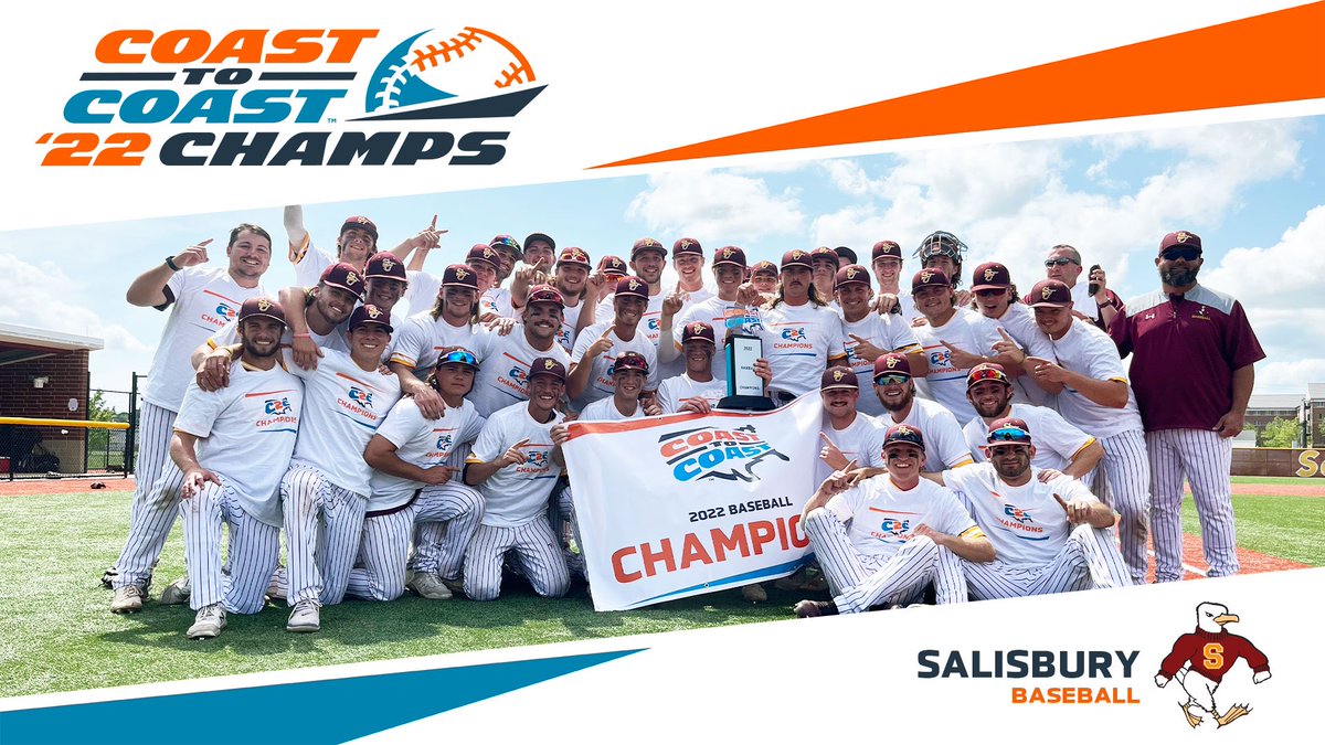C2CAthConf's tweet photo. 🏆 𝘽𝘼𝘾𝙆-𝙏𝙊-𝘽𝘼𝘾𝙆 𝙏𝙄𝙏𝙇𝙀𝙎 🏆

@SalisburyBB has clinched the 2022 C2C Baseball Championship!

#C2CBSB ⚾️  //  #Dare2Prepare https://t.co/YPUAFtEcMf