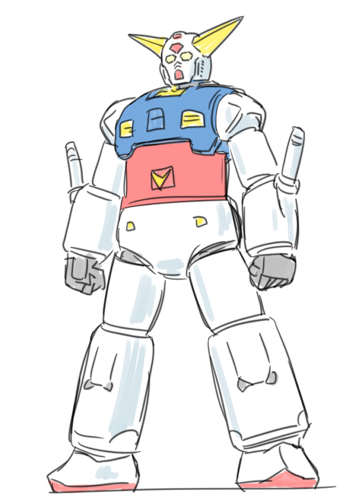 RX-78-2(ガンダム) 「なんだこれ 」|にーやんのイラスト