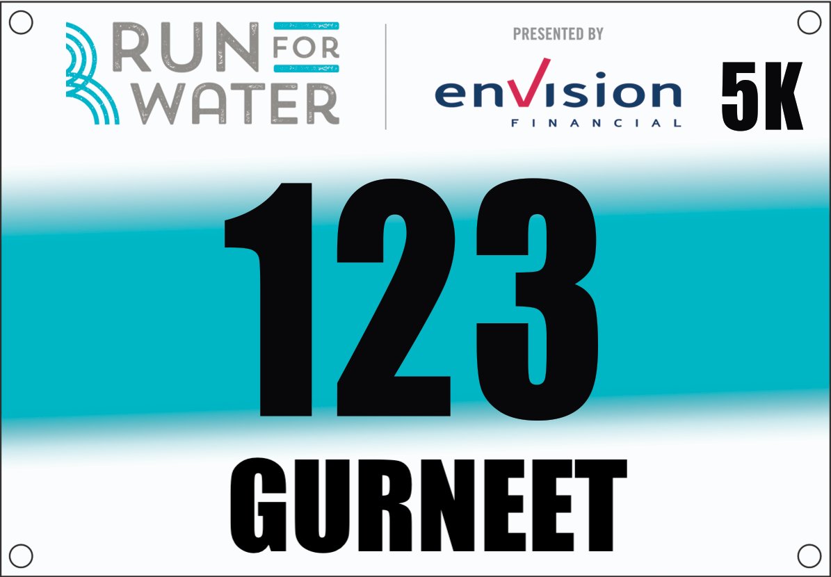 Want a personalized bib? Register before tomorrow and we will put your first name on your racer bib. Register here: raceroster.com/events/2022/55… #AbbotsfordBC #RunForWater #TourismAbby