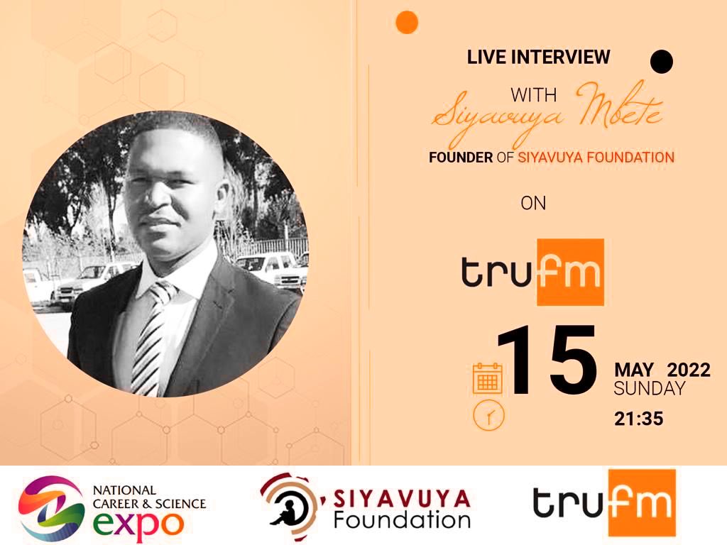 SuvChallenge's tweet photo. Mr Siyavuya Mbete founder of Siyavuya Foundation will be Live n Direct on @trufm 📻 🙏🏾@Siyavuy13915954 https://t.co/SKryrnjnWP