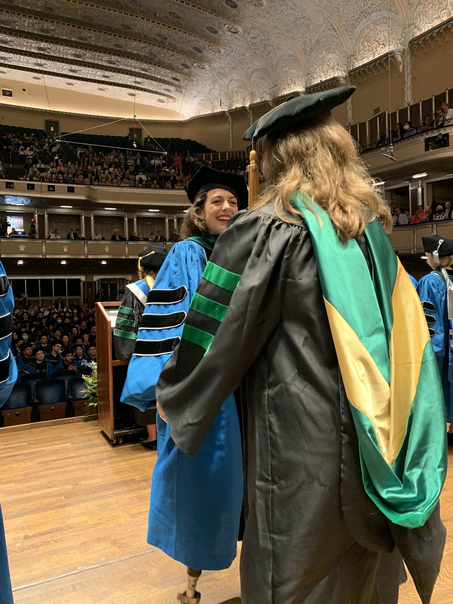 I’m so grateful for the chance to hood the incredible Dr. Andrea Szabo!! You are going to be a remarkable physician! What a joy to walk along side you these last 5 yrs! You already changed the 🌎 &amp; I have zero doubt you will continue! I’m so very proud of you! 💙🎓👏 <a href="/CWRUSOM/">CWRU School of Medicine</a>
